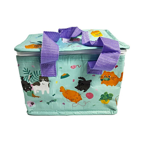 Lunchtas/Koeltasje - Bean & Co Katten- RPET - Duurzaam - 17x20x13cm