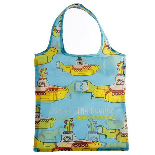 Opvouwbare Boodschappentas - Yellow Submarine - blauw