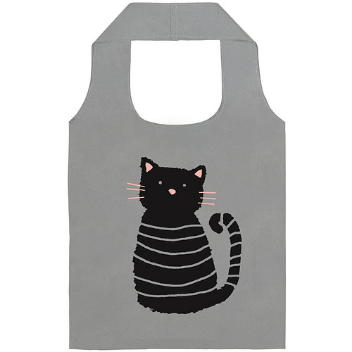 Opvouwbaar Tasje Kat - Glow in the Dark - 40x66cm