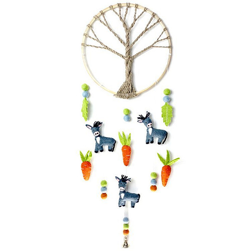 Dromenvanger vilt met ezels en worteltjes