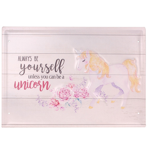 Metalen plaat - unicorn