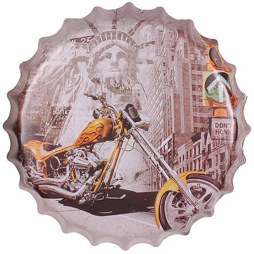 Bierdop/kroonkurk motor geel