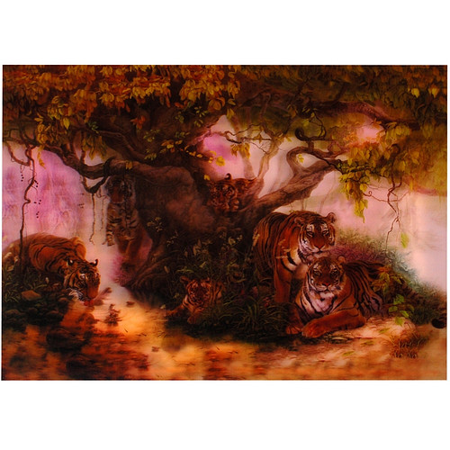 3-d poster tijgers