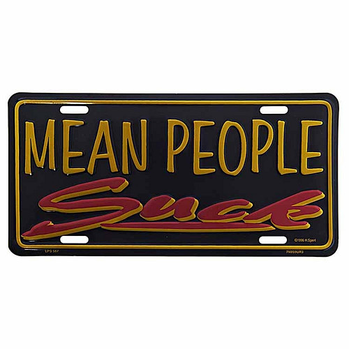 Amerikaans nummerbord - Mean People
