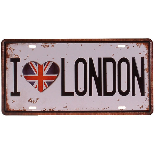 Amerikaans nummerbord - I love London