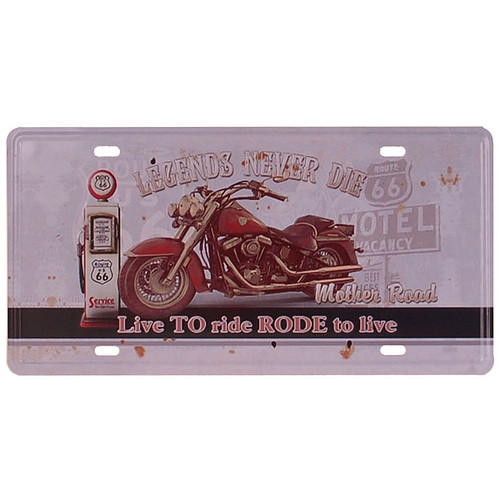 Amerikaans nummerbord - Legends Never Die