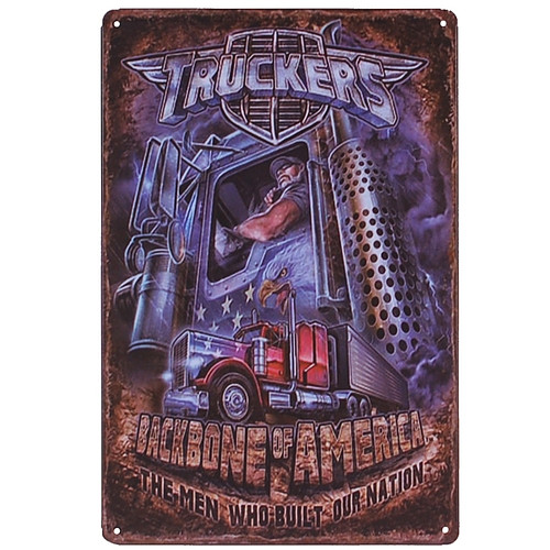 Metalen plaatje - Truckers MACK