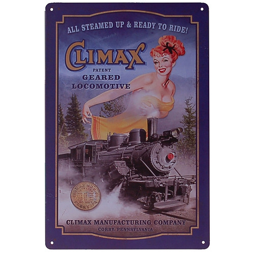 Metalen plaatje - Steamed Up Ready To Ride Climax