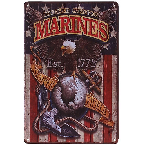 Metalen plaatje - United States Marines