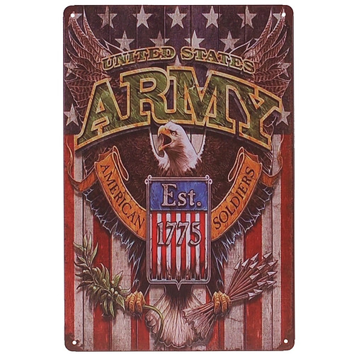 Metalen plaatje - United States Army