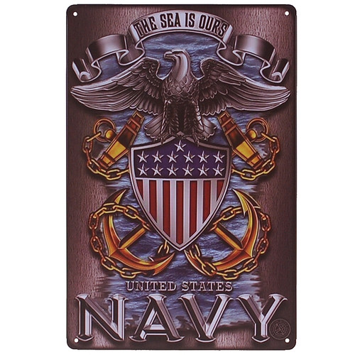 Metalen plaatje - United States Navy