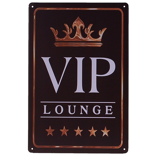 Metalen plaatje - VIP Lounge
