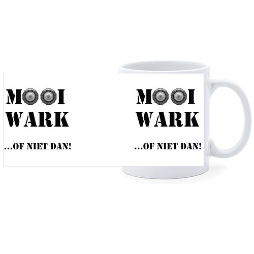 Beker - Tekst - Mooi Wark - ...Of niet dan!