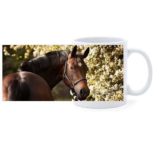 Beker - Bruin Paard - Kijkt achterom