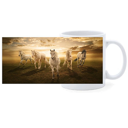 Beker - Paarden Appaloosa als Groep Sunset