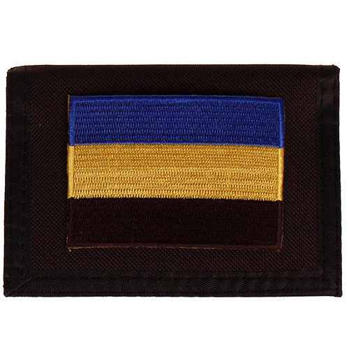 Portemonnee zwart 14x10cm - Vlag Gelderland - 8x6cm 