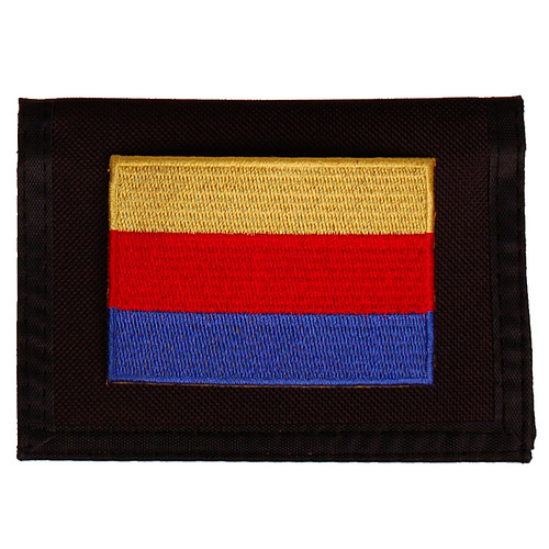 Portemonnee zwart 14x10cm - Vlag Noord-Holland - 8x6cm 