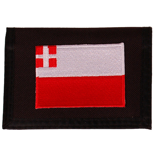 Portemonnee zwart 14x10cm - Vlag Utrecht - 8x6cm 
