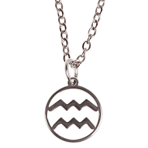 Kinderketting Zilverkleurig 45cm - Hangertje Sterrenbeeld RVS -  Waterman