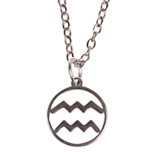 Ketting Zilverkleurig 55cm - Hangertje Sterrenbeeld RVS -  Waterman