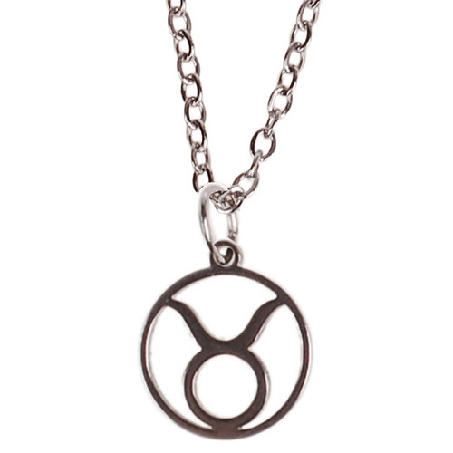 Ketting Zilverkleurig 55cm - Hangertje Sterrenbeeld RVS -  Stier