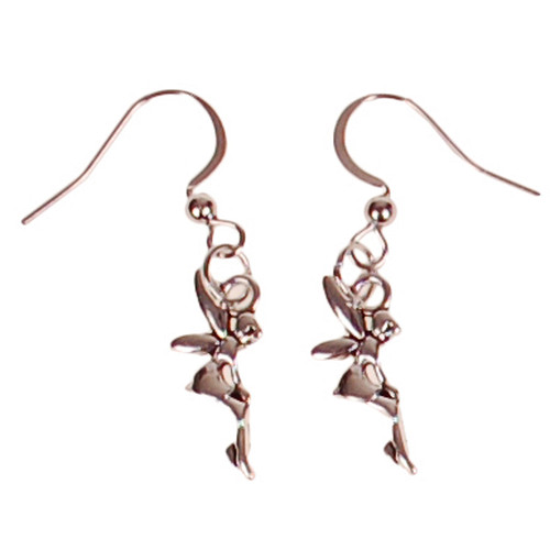 Oorbellen Zilverkleurig - Hangertjes Klein Elfje Zilverkleurig 1,5cm 