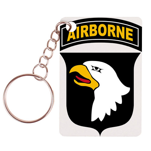 Sleutelhanger 6x4cm - Logo US Army 101st Airborne Division