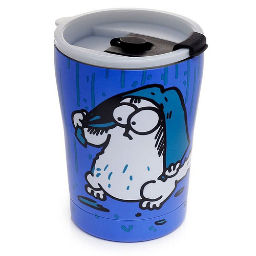 RVS Thermobeker 330ml - Simon's Cat blauw