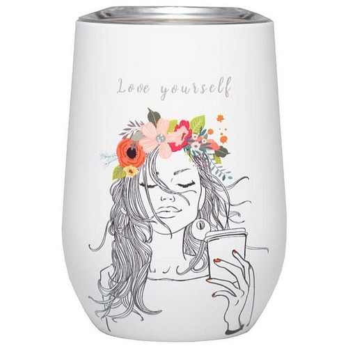 RVS Kantoorbeker Thermobeker Love Yourself - 420ml