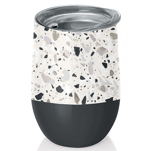 Bioloco - Kantoor-/Thermosbeker RVS - Graniet Terrazzo - 420ml