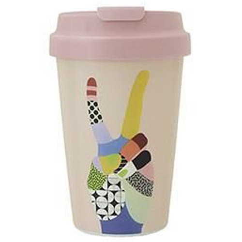 PLA/plant bioloco beker to go 350ml - Peace