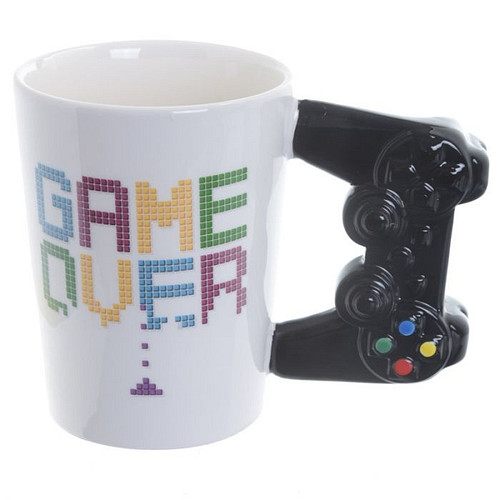 Beker game over handvat game controler