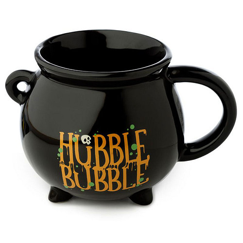 Beker Heksenketel Hubble Bubble Gevormde Keramiek - Zwart - 550ml