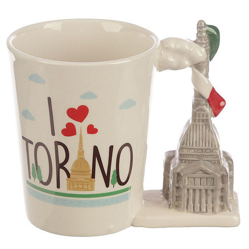 Beker I Love Torino - Mole Antonelliana - Keramiek - 400ml 