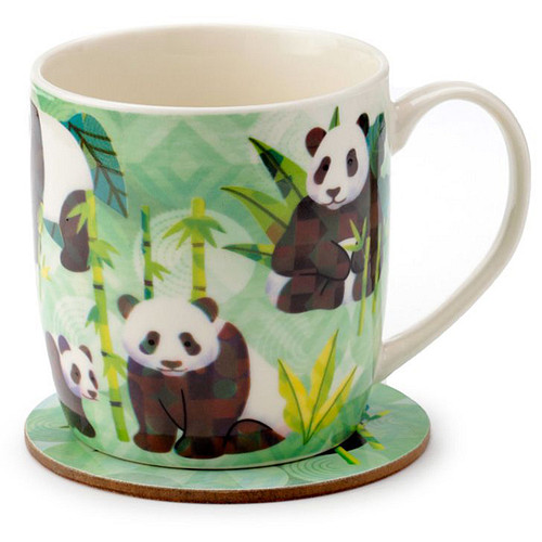 Beker - Panda Kingdom - Met Onderzetter - 300ml