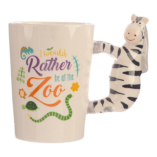 Beker met zebra handvat