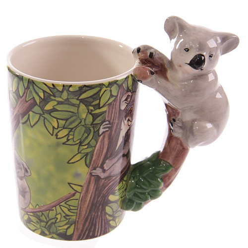 Beker met koala handvat