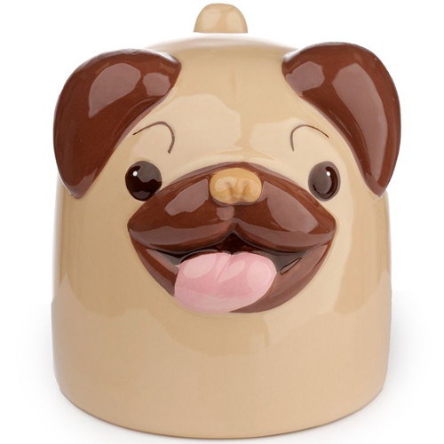 Beker Mopshond - Ondersteboven - 10,5x10cm - 590ml