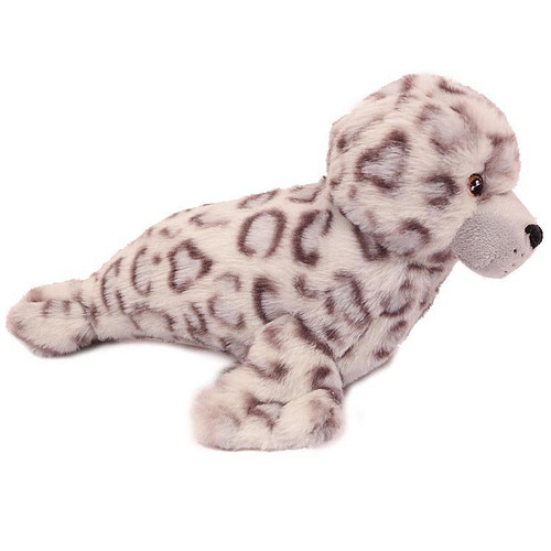 Superzachte Eco Knuffel met geborduurde oogjes - Zeehond gevlekt 27 cm