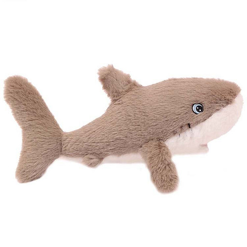 Superzachte Eco Knuffel met geborduurde oogjes - Haai 26 cm