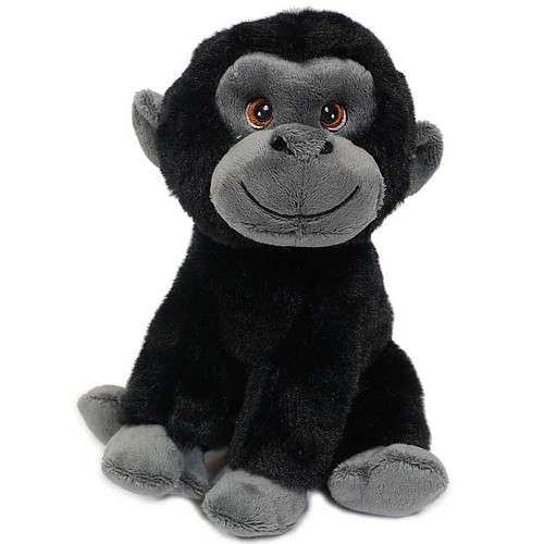 Superzachte Eco Knuffel met geborduurde oogjes - Gorilla 20 cm
