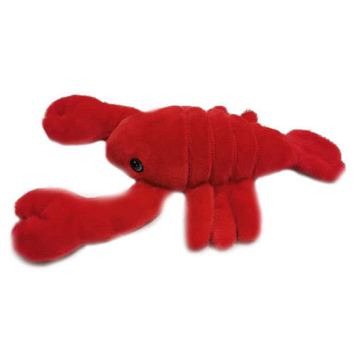 Eco Knuffel Rode Kreeft - Geborduurde Ogen - 23 cm