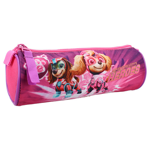 Etui - Paw Patrol Reach for the Skey - The Mighty Movie - Roze - 21x7cm