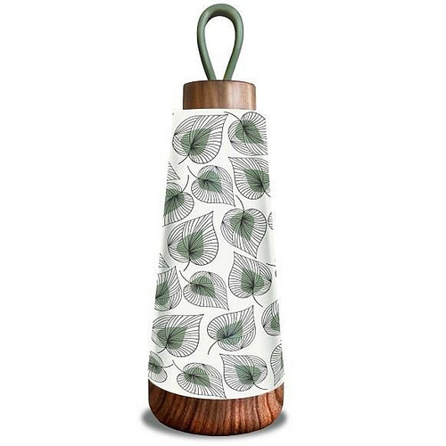 BioLoco RVS Drinkfles Mini 350ml Thermo - Art Leaves