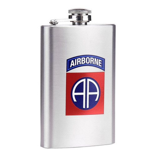  Zakfles/heupflacon RVS 150ml - 82nd Airborne