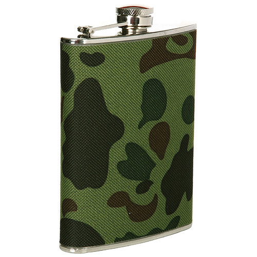  Zakfles/heupflacon camouflage Woodland 240ml 