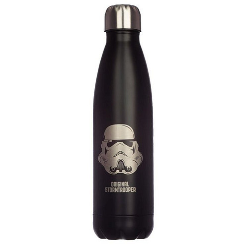 RVS Thermosfles warm en koud Original Stormtrooper Zwart met zilveren hoofd Stormtrooper - 500ml