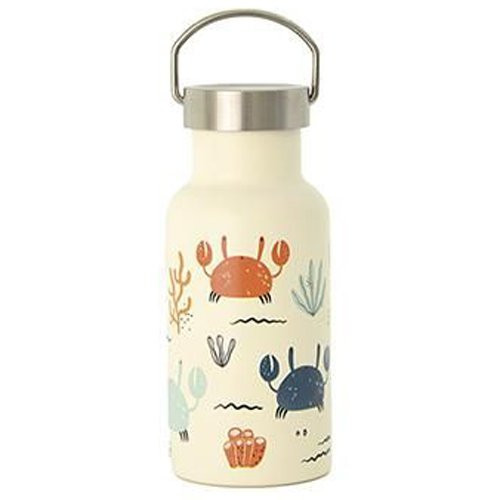 RVS Thermosfles/DrinkbekerKind Dubbelwandig - Oceaan Krabben - 350ml