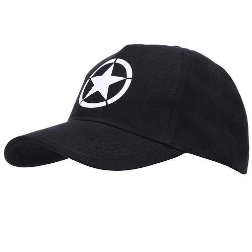 Baseballcap Allied star WWII zwart