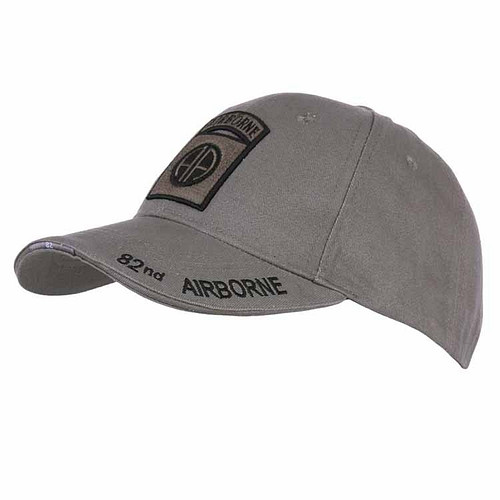 Baseballcap 82nd Airborne grijs